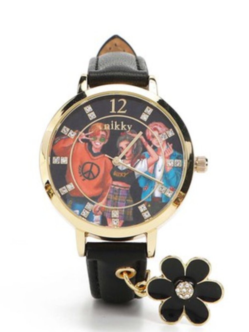 JUST REDUCED 🚨 LIMITED Nicole Lee USA Daisy Fashion Watch in Black